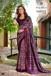 Nargis Vol 06 By Kashvi Black Vichitra Printed Saree Bulk Orders In India